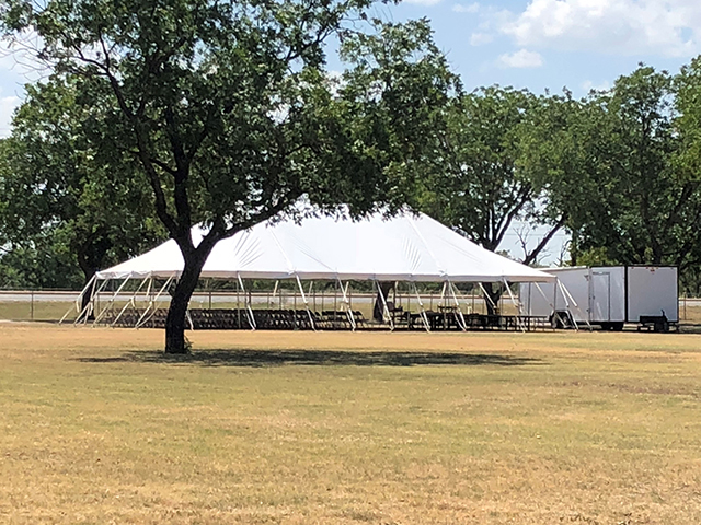 50' wide Pole tents